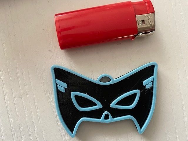 llavero mascara 3D model_4