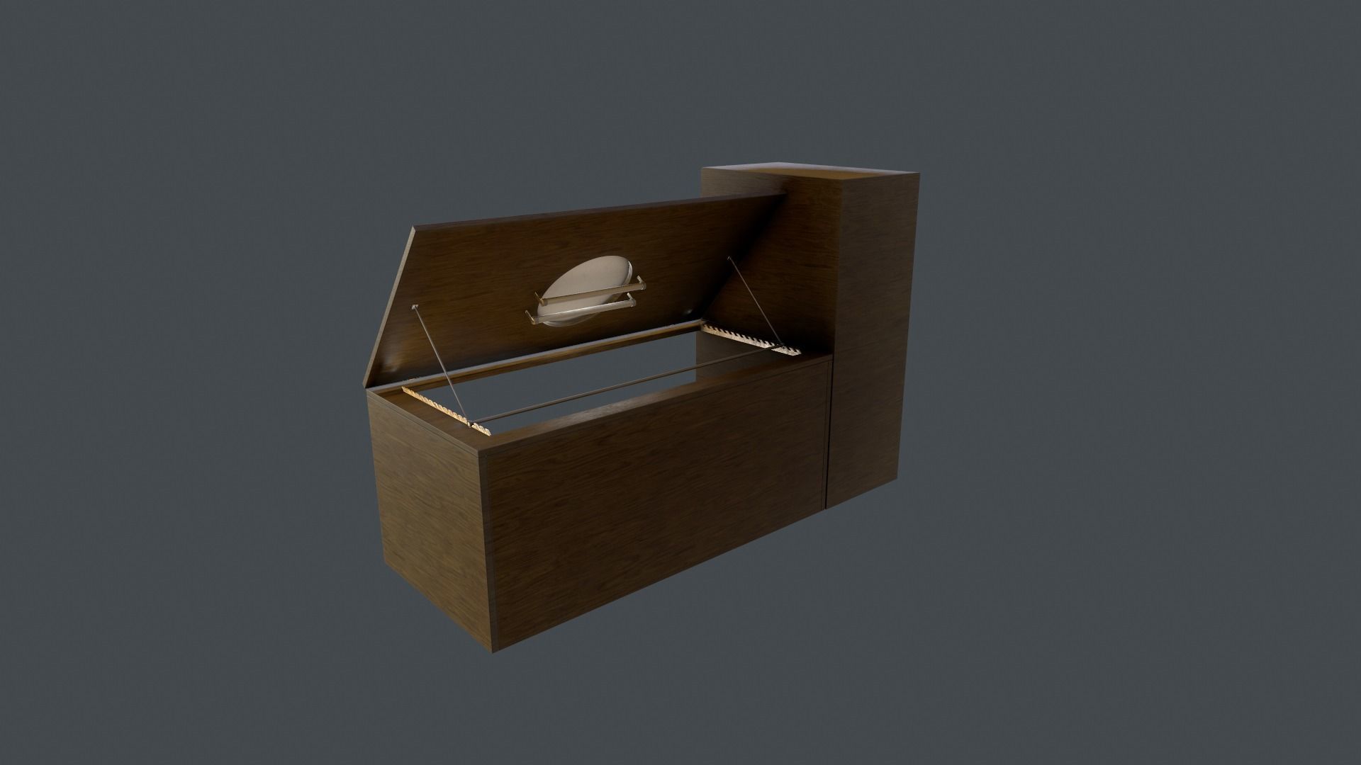 animation desk Low-poly 3D model_13