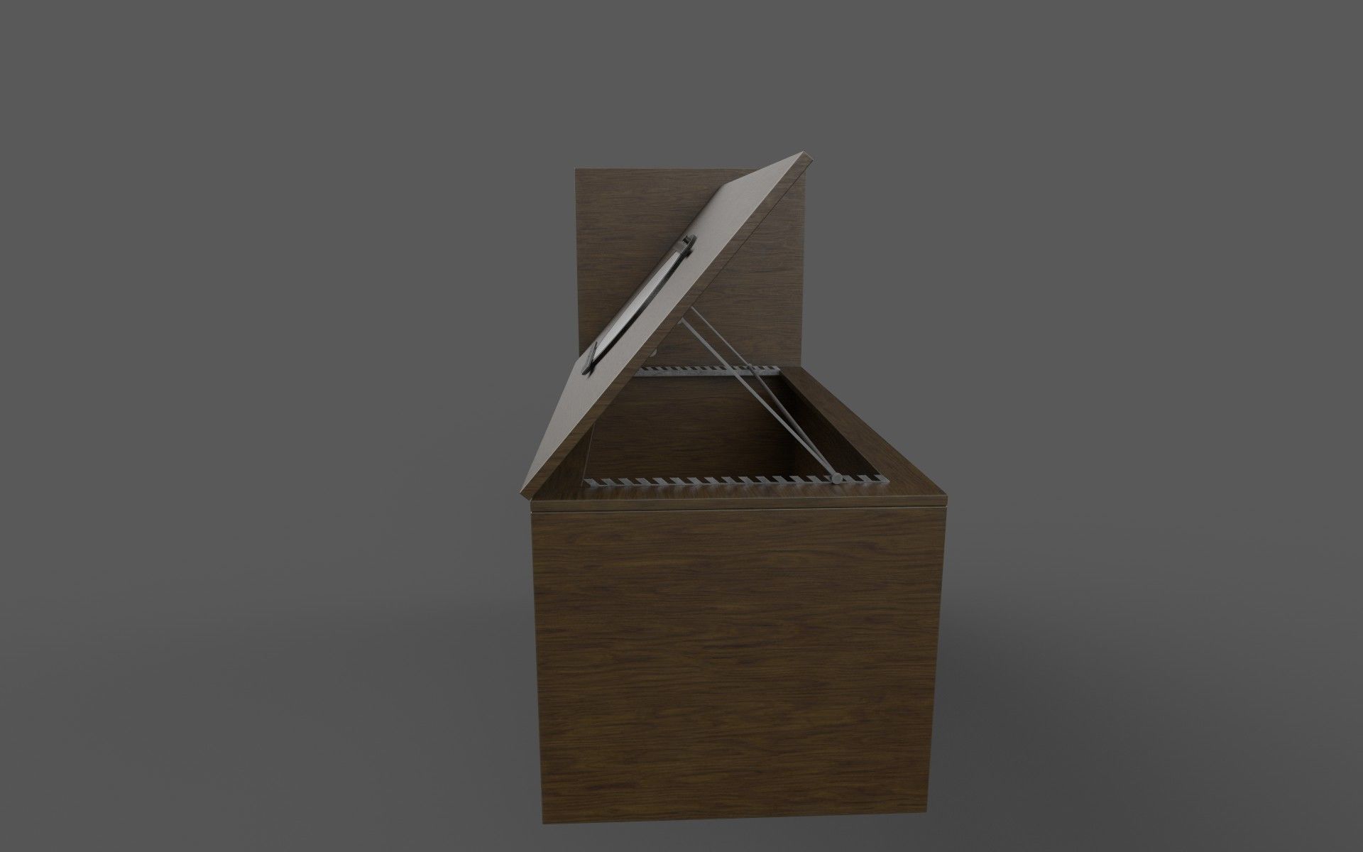 animation desk Low-poly 3D model_4