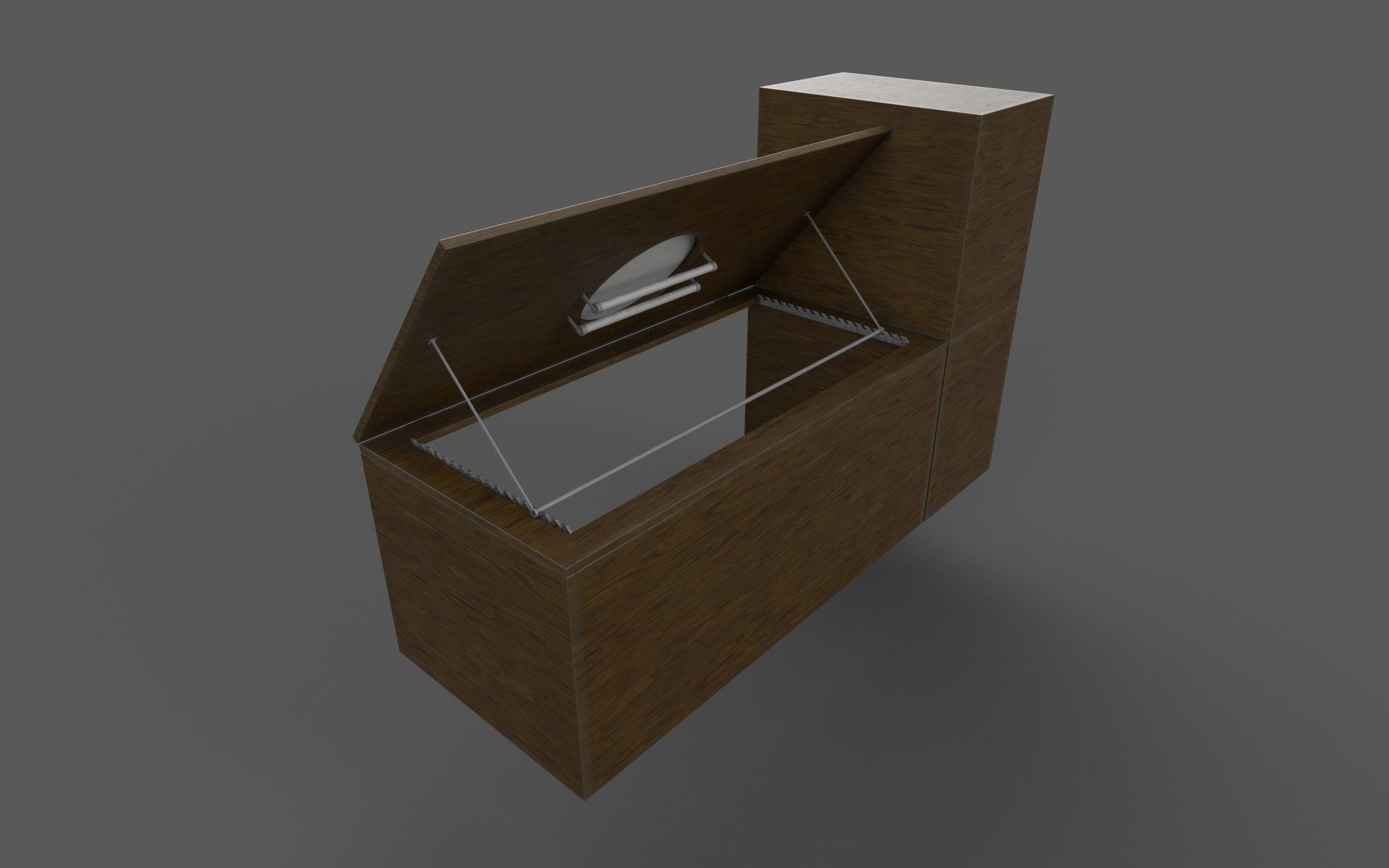 animation desk Low-poly 3D model_8