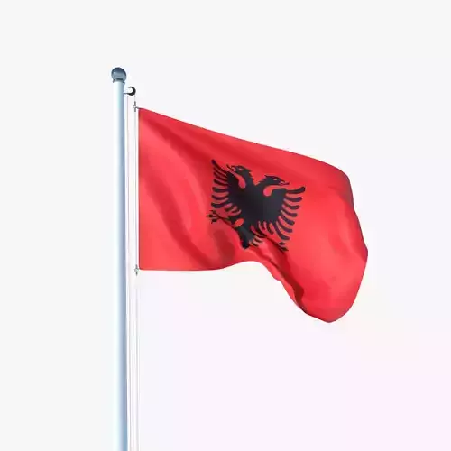Animated Flag of Albania