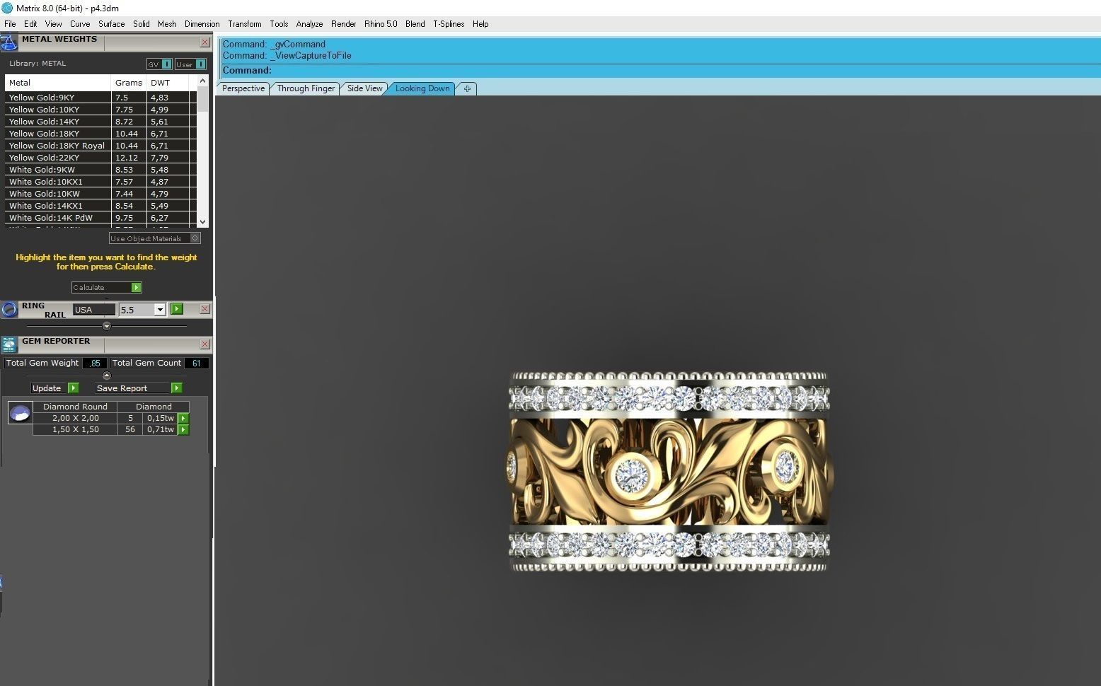 Bold Women Ring with Large Floral Design and Elegant Details 3D print model_12