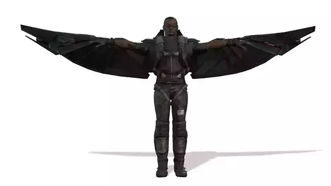 Falcon character in environment