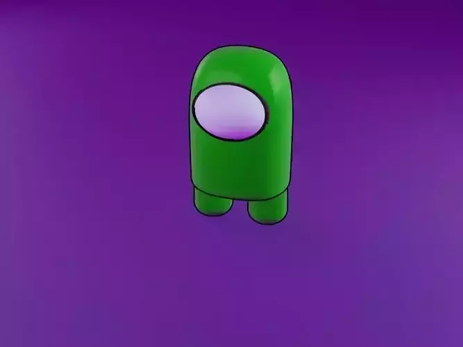 Among us character Free 3D model