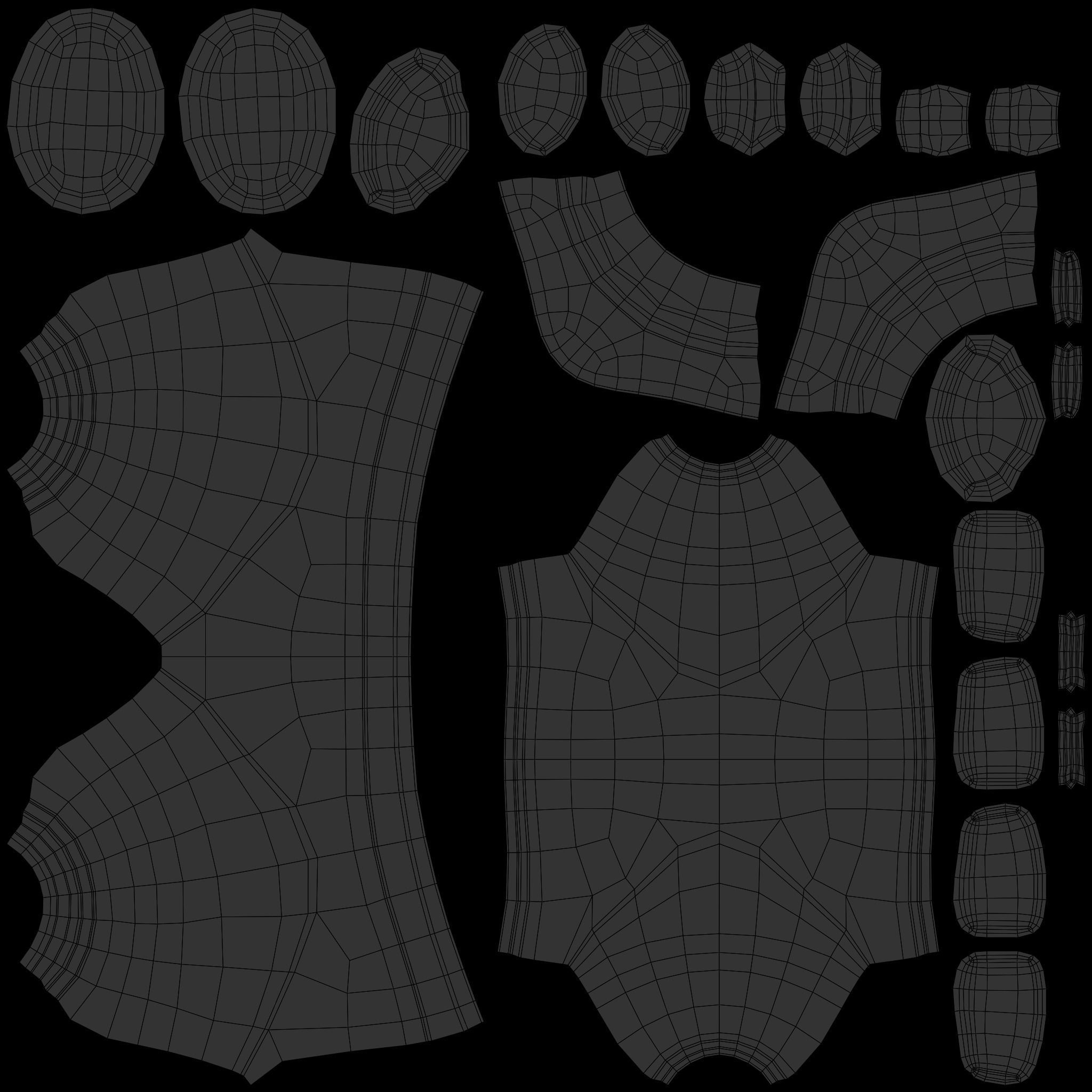 3d character casual young man 3D model 3D model_9