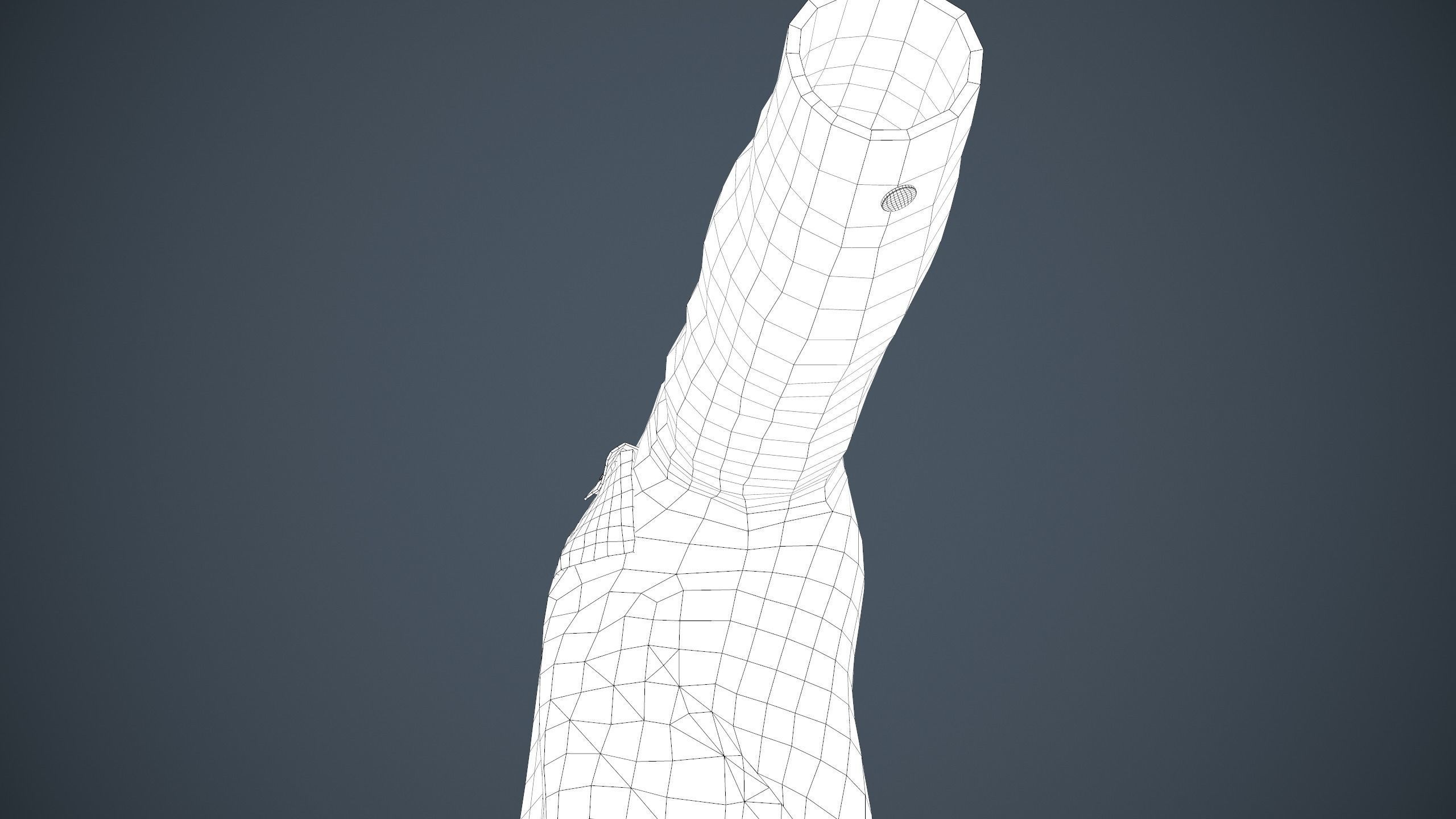 Cyan Flannel Shirt  Low-poly 3D model_26