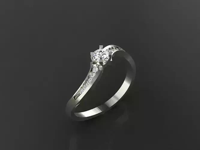 Refined Women Band Featuring Twisted Lines and Delicate Details