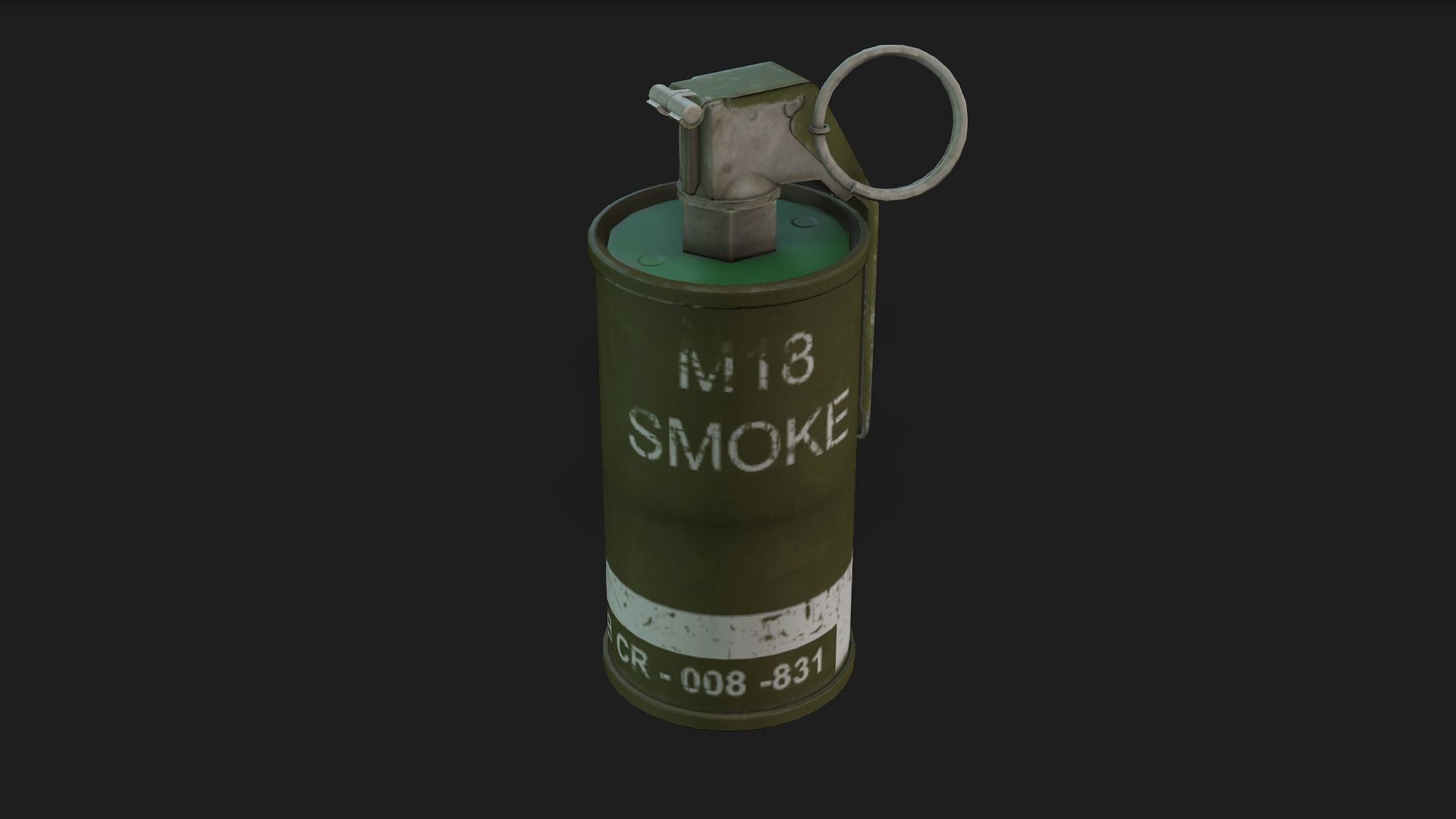 smoke bomb 3D model_1