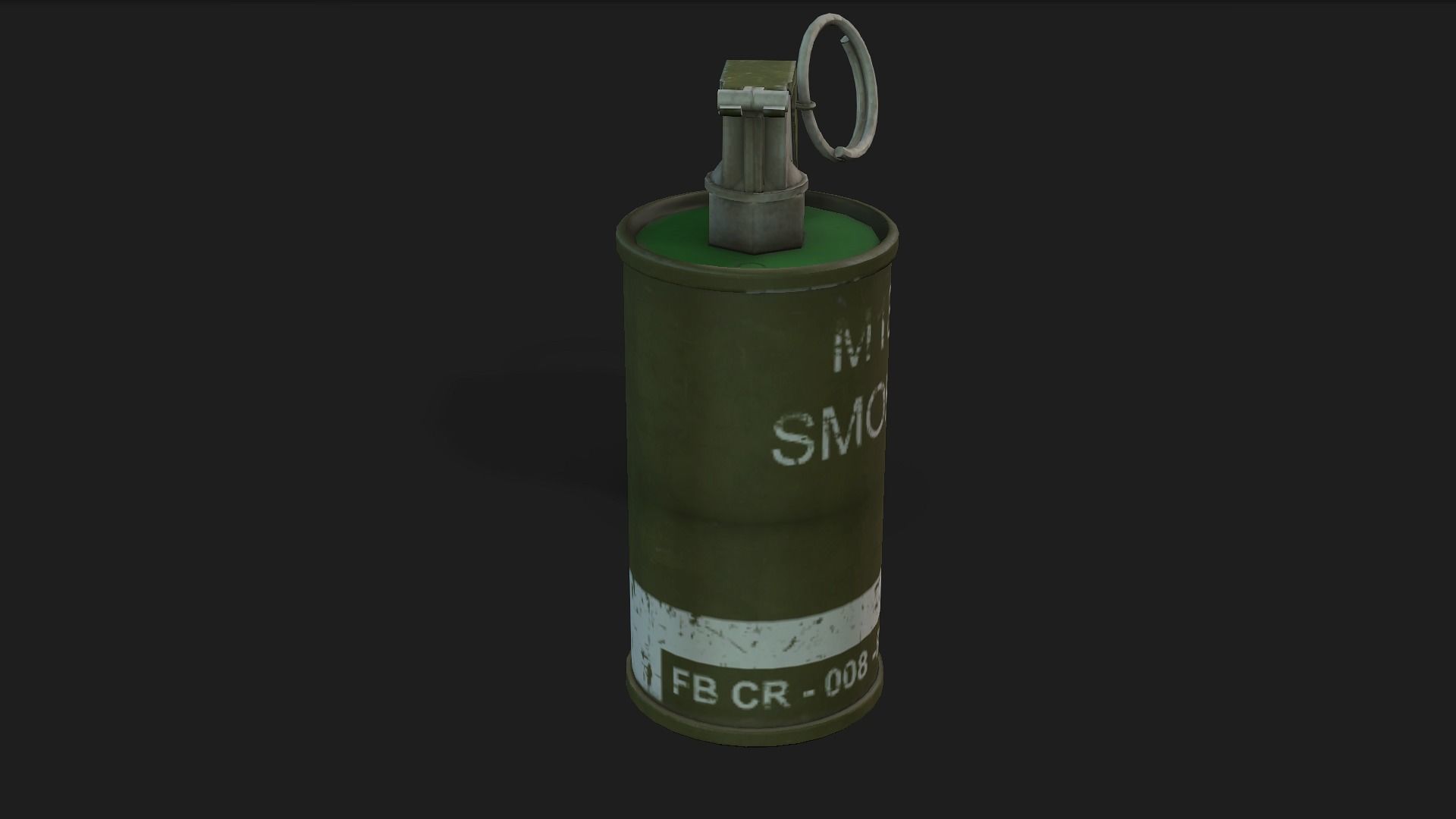 smoke bomb 3D model_2