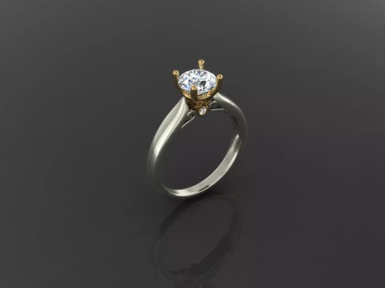 Delicate Women Ring with Graceful Wave Pattern and Smooth Curves 3D print model_0