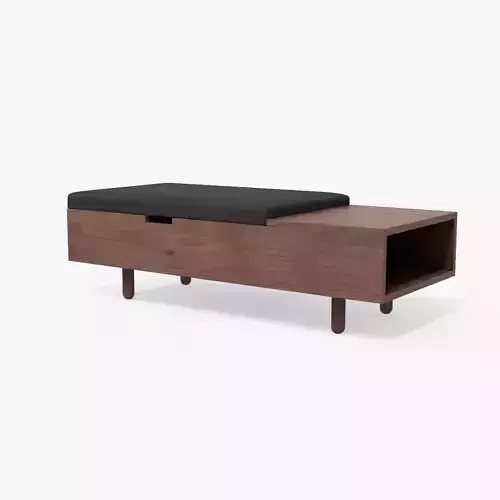 Mimico Ottoman black finish