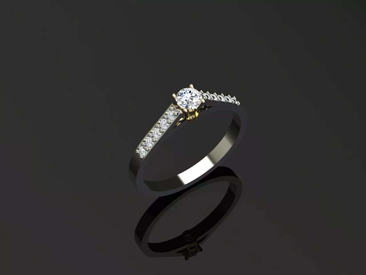 Minimalist Women Ring with Domed Profile and Smooth Sheen Finish 3D print model
