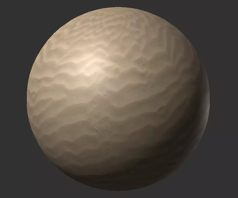 beach sand Free 3D model_0