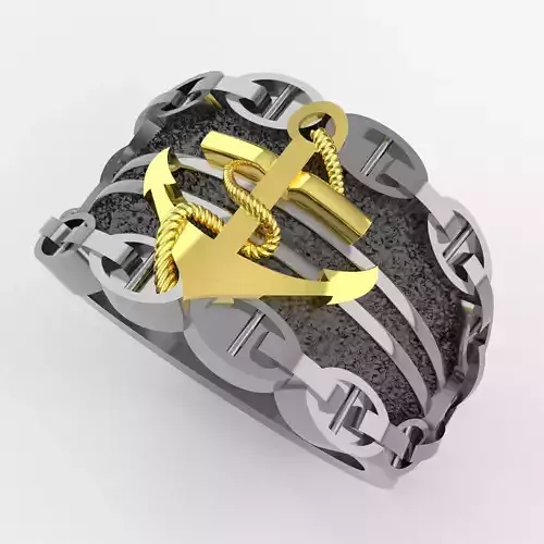 Ring with anchor