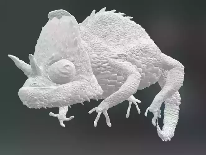 Chameleon with submeshes 