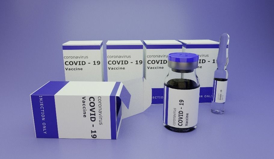 Vaccine Covid-19 with Ampule and Syringe 3D model 3D model_2