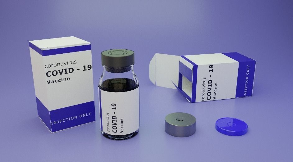 Vaccine Covid-19 with Ampule and Syringe 3D model 3D model_5