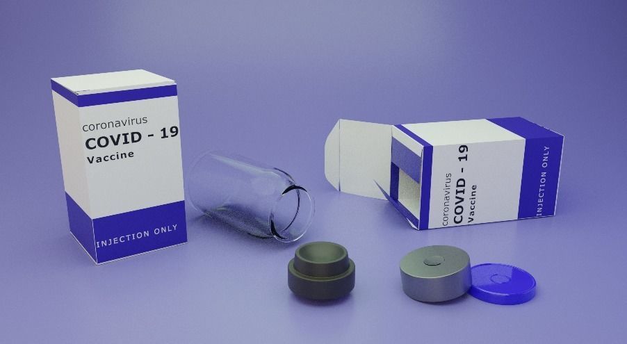 Vaccine Covid-19 with Ampule and Syringe 3D model 3D model_7