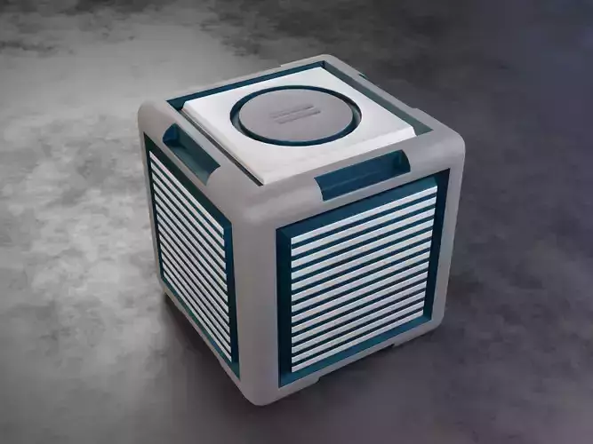 Sci-Fi Cube Free low-poly 3D model