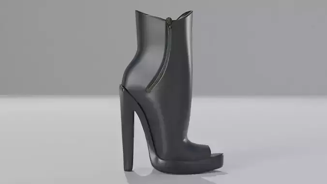 Cat Woman Shoes - High Heels Low-poly 3D model