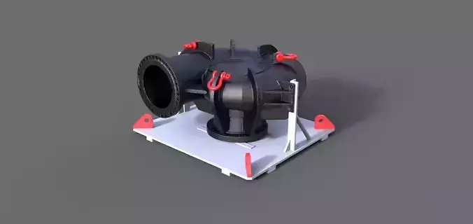 Pump as cargo for ship models 3D print model