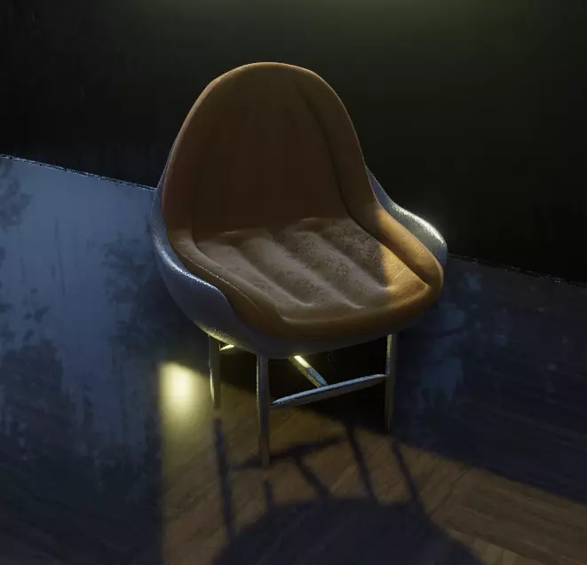 Modern Chair 3D model_0