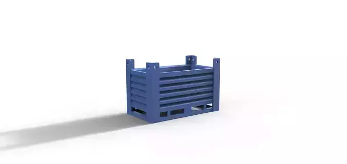 Steel container 3D print model