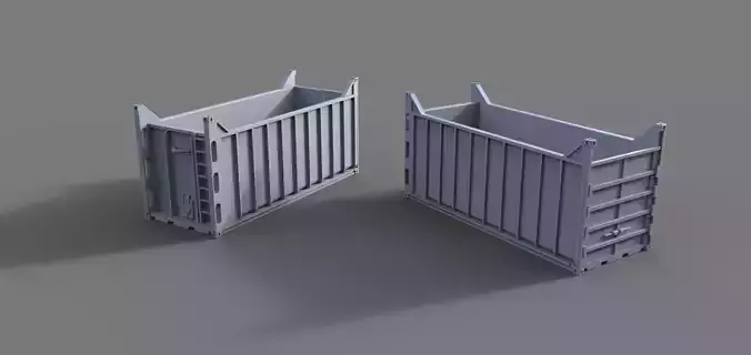 open top container 3D print model