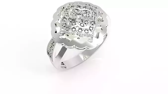 Silver Dimond Ring