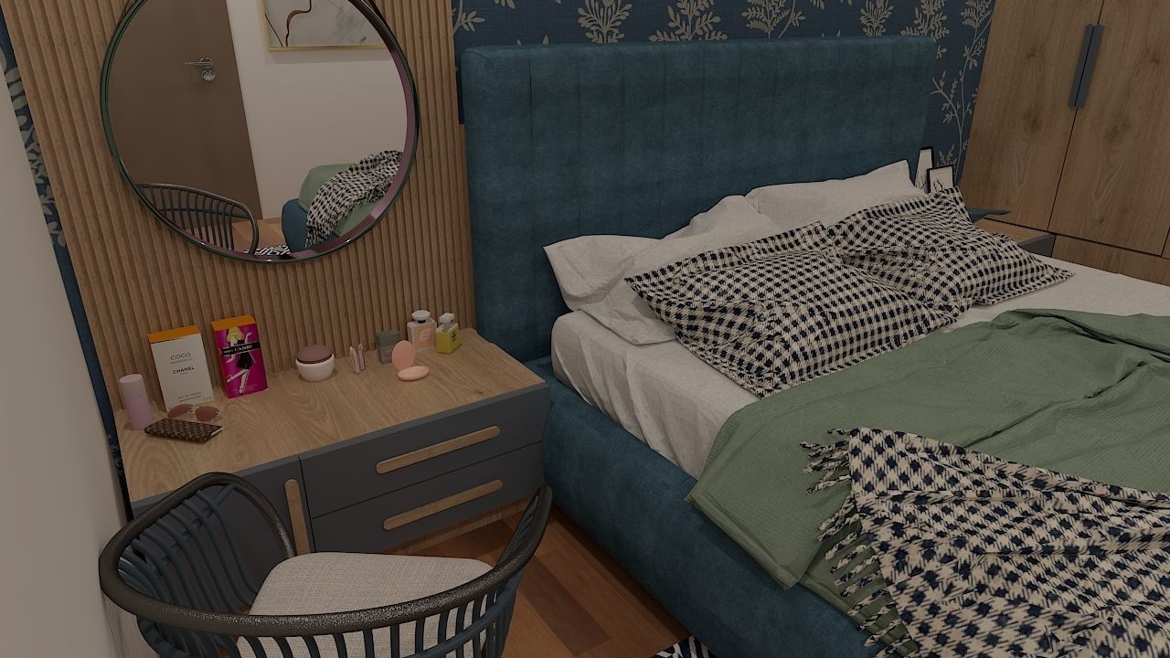 Girl Bedroom Design - 1 3D model_2