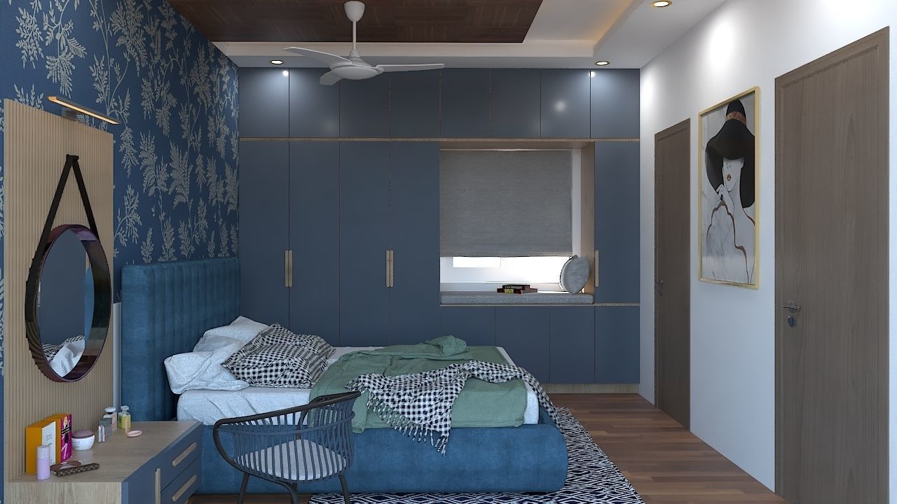 Girl Bedroom Design - 1 3D model_4