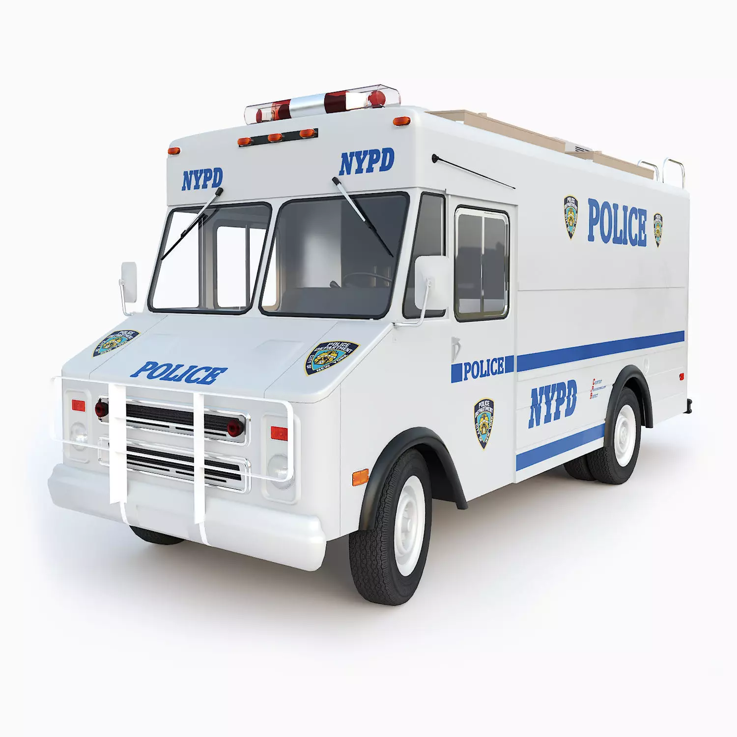 Chevrolet P30 step van  NYPD 3D model_0