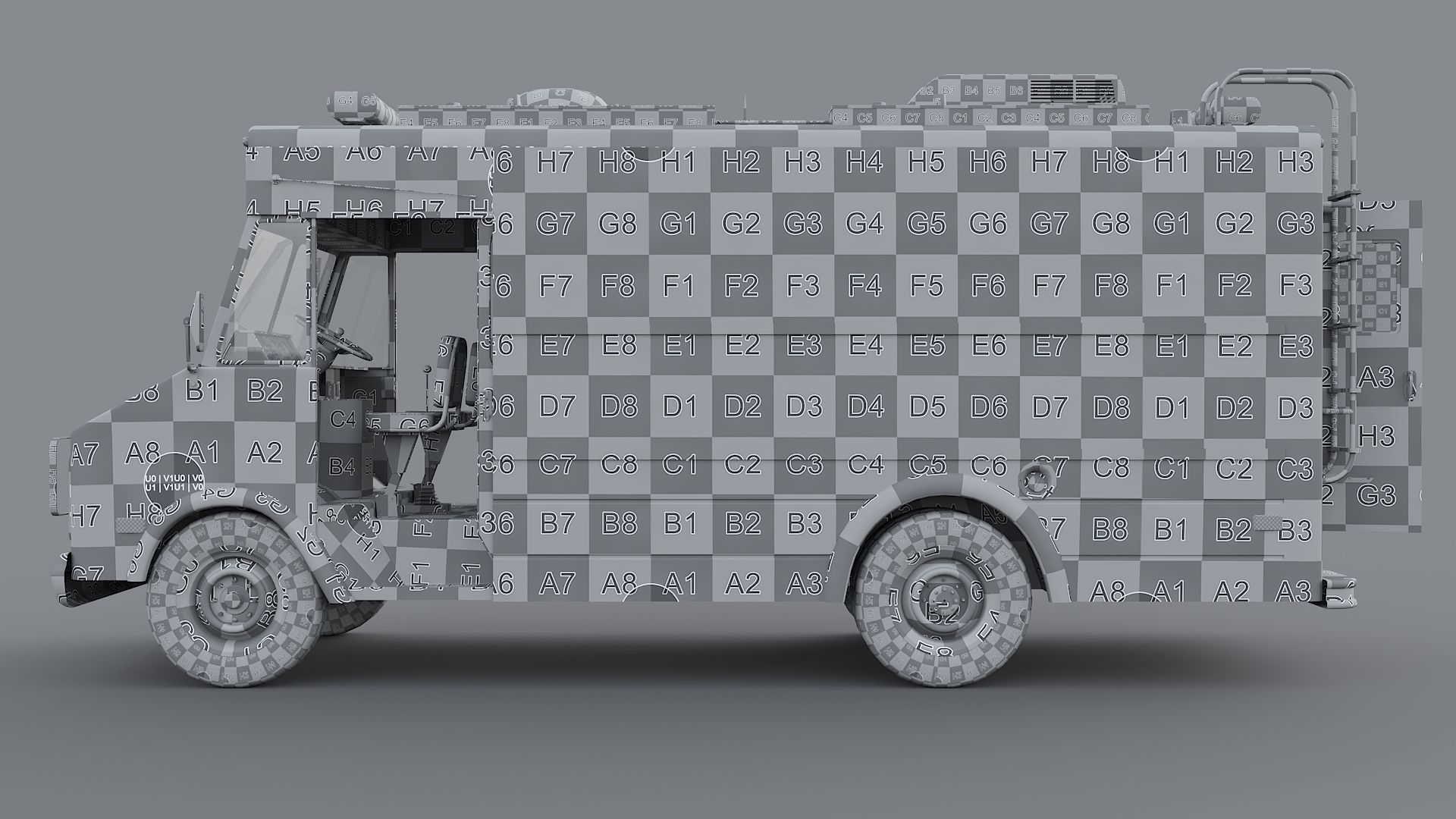 Chevrolet P30 step van  NYPD 3D model_21