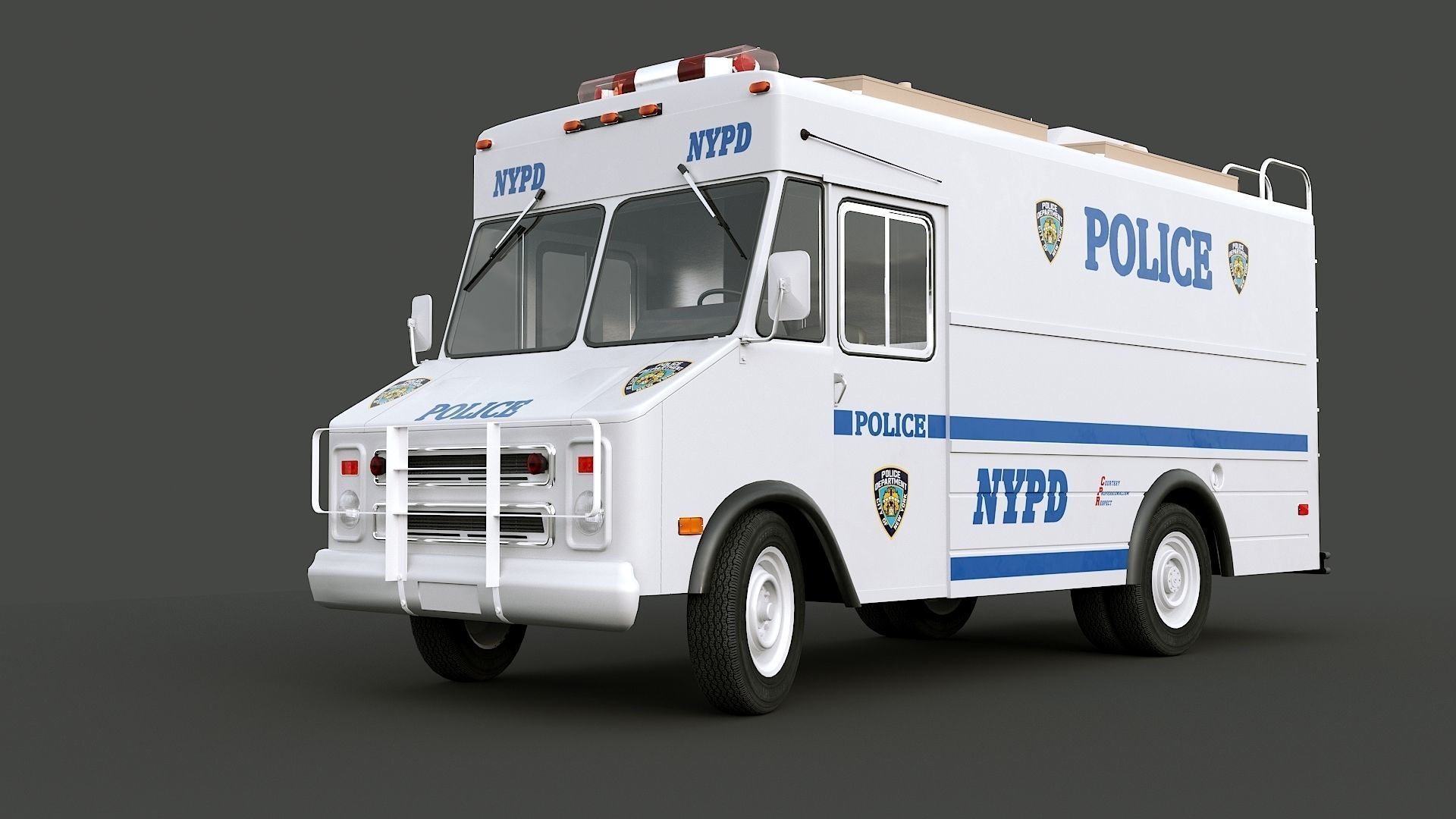 Chevrolet P30 step van  NYPD 3D model_2