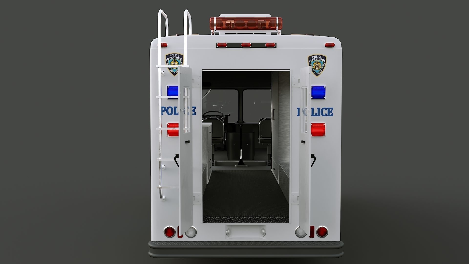 Chevrolet P30 step van  NYPD 3D model_5