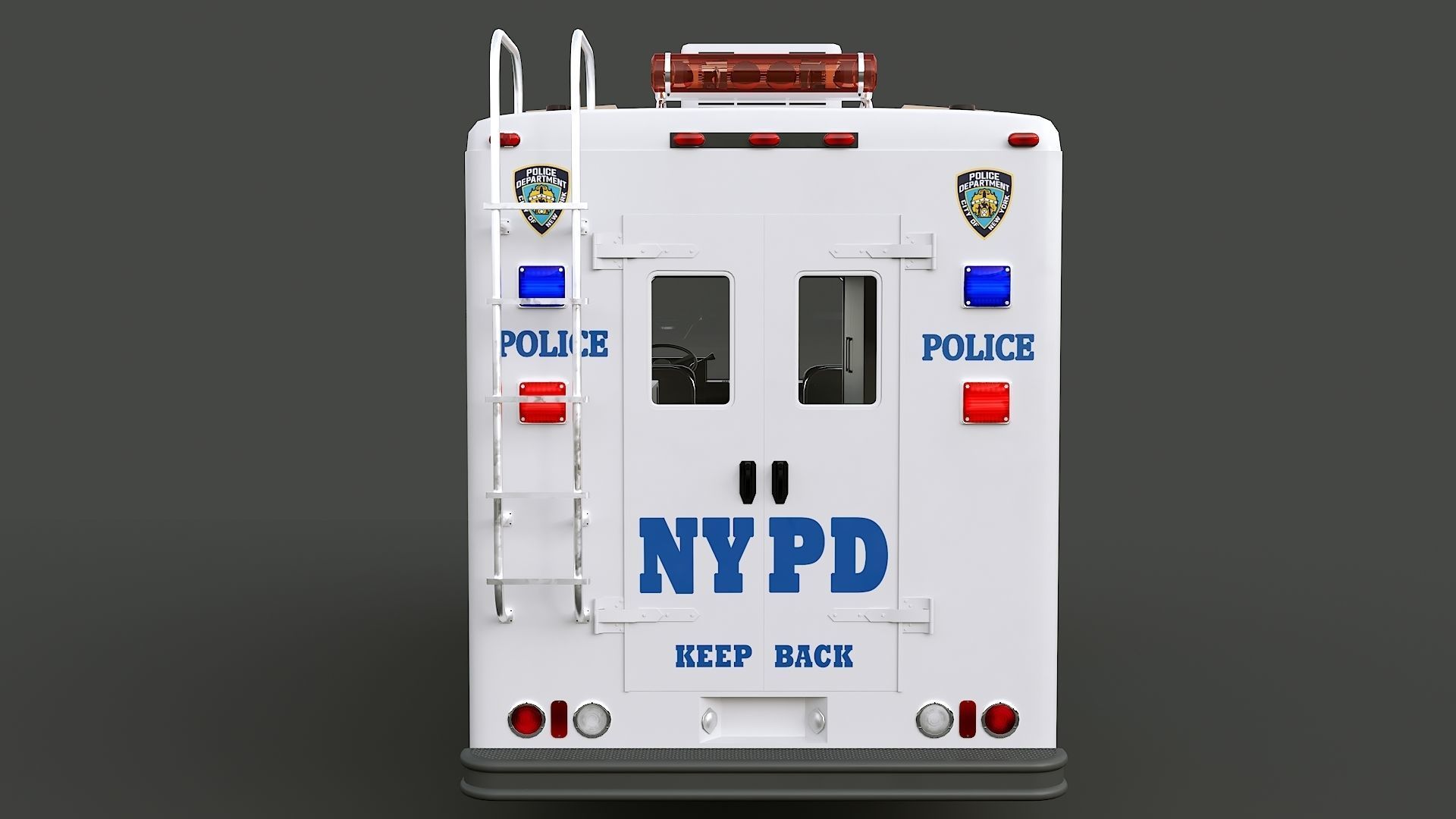 Chevrolet P30 step van  NYPD 3D model_4