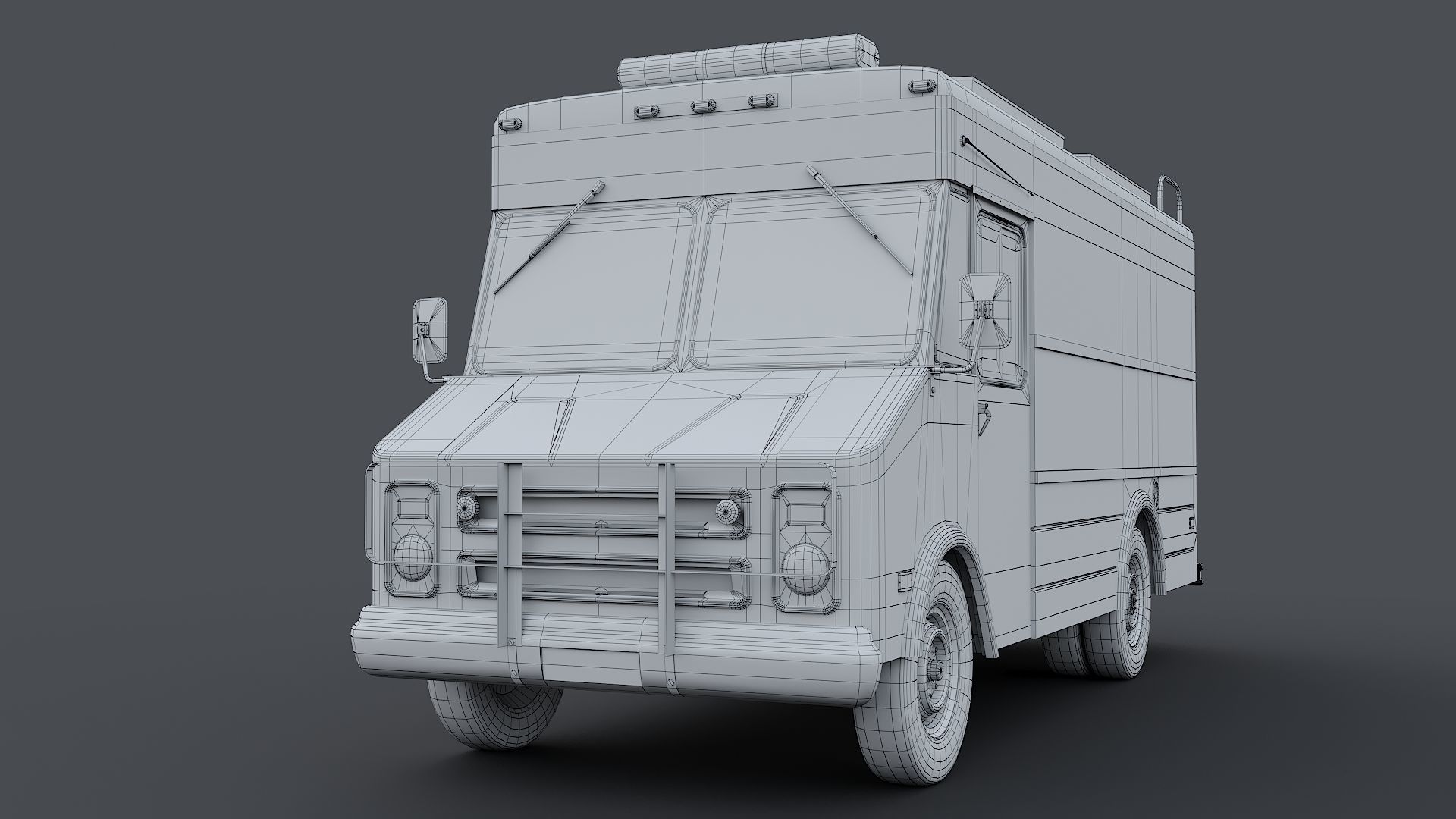 Chevrolet P30 step van  NYPD 3D model_12