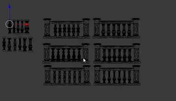 3D concrete balustrade