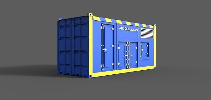 Air Compressor Container 3D print model