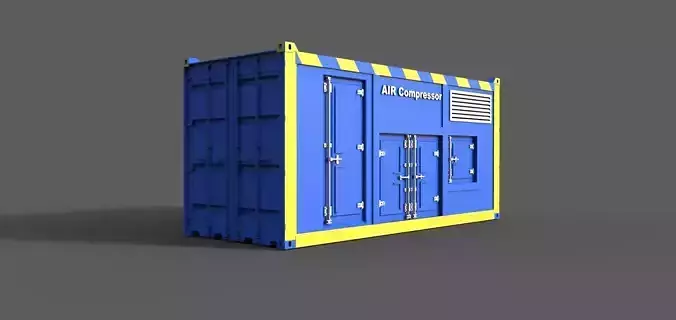 Air Compressor Container 3D print model