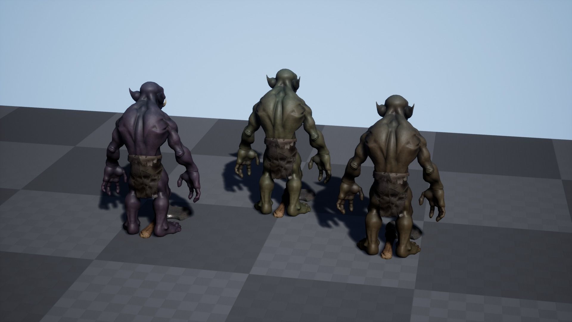 Troll Berserker - Rigged - Animated - Game Ready Low-poly 3D model_7