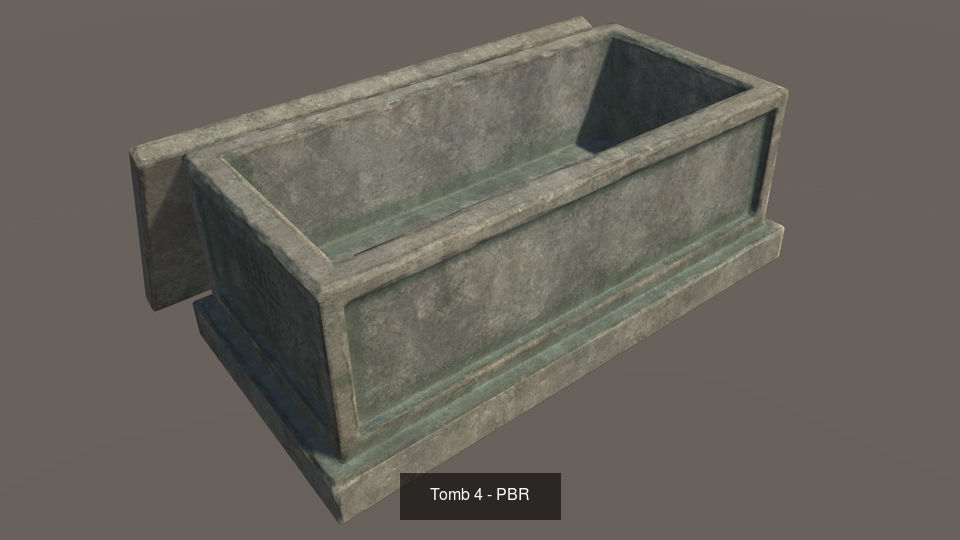 Stone tombs - PBR 3D Model Collection_5