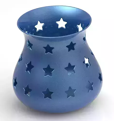 Stylish Star Flower Vase 3D print model