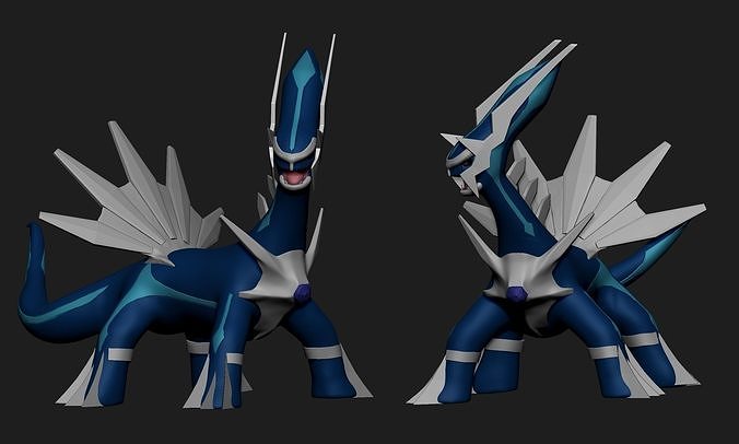 Pokemon - Dialga with cuts and as a whole 3D print model
