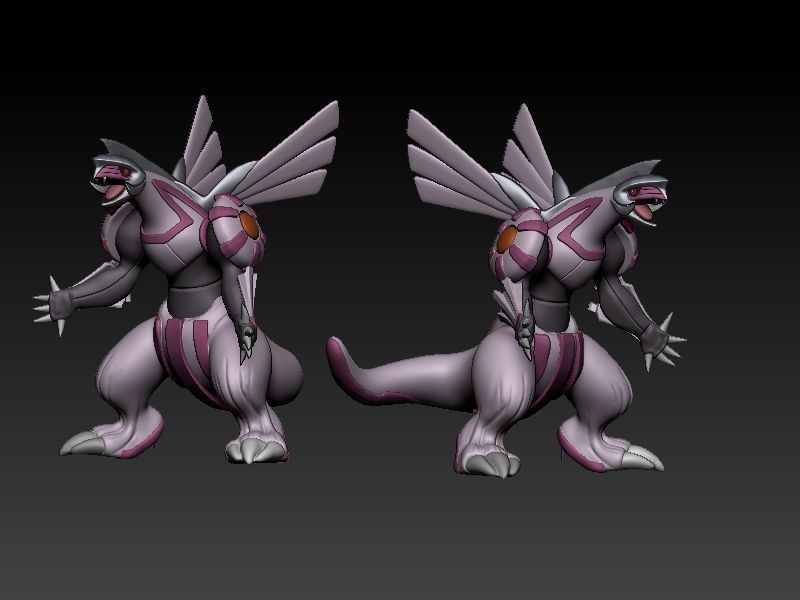 Pokemon - Palkia with cuts and as a whole 3D print model_1