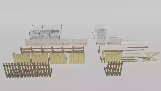 Fences Pack  -6 Piece-
