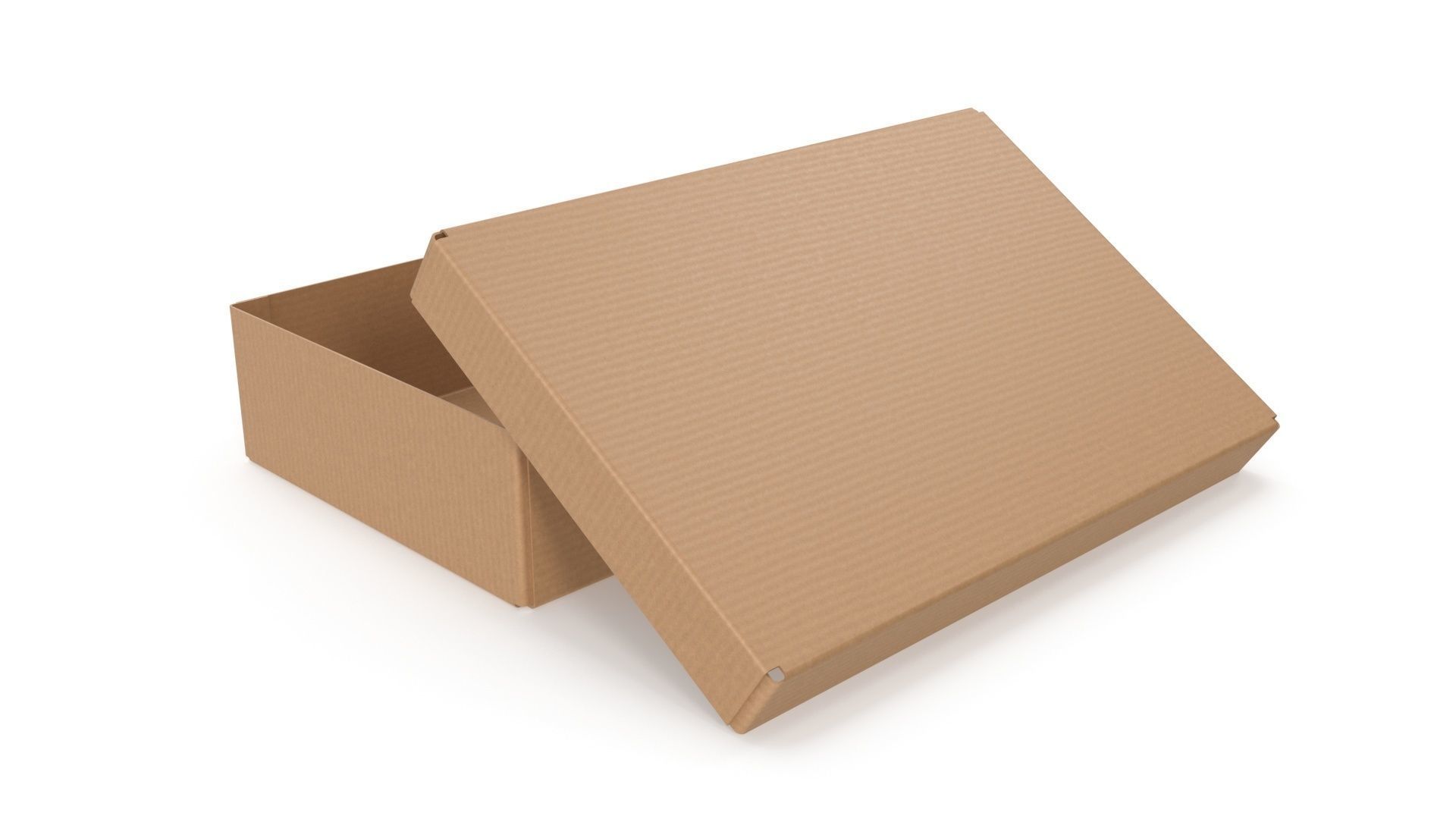 Cardboard box 06 3D model_7