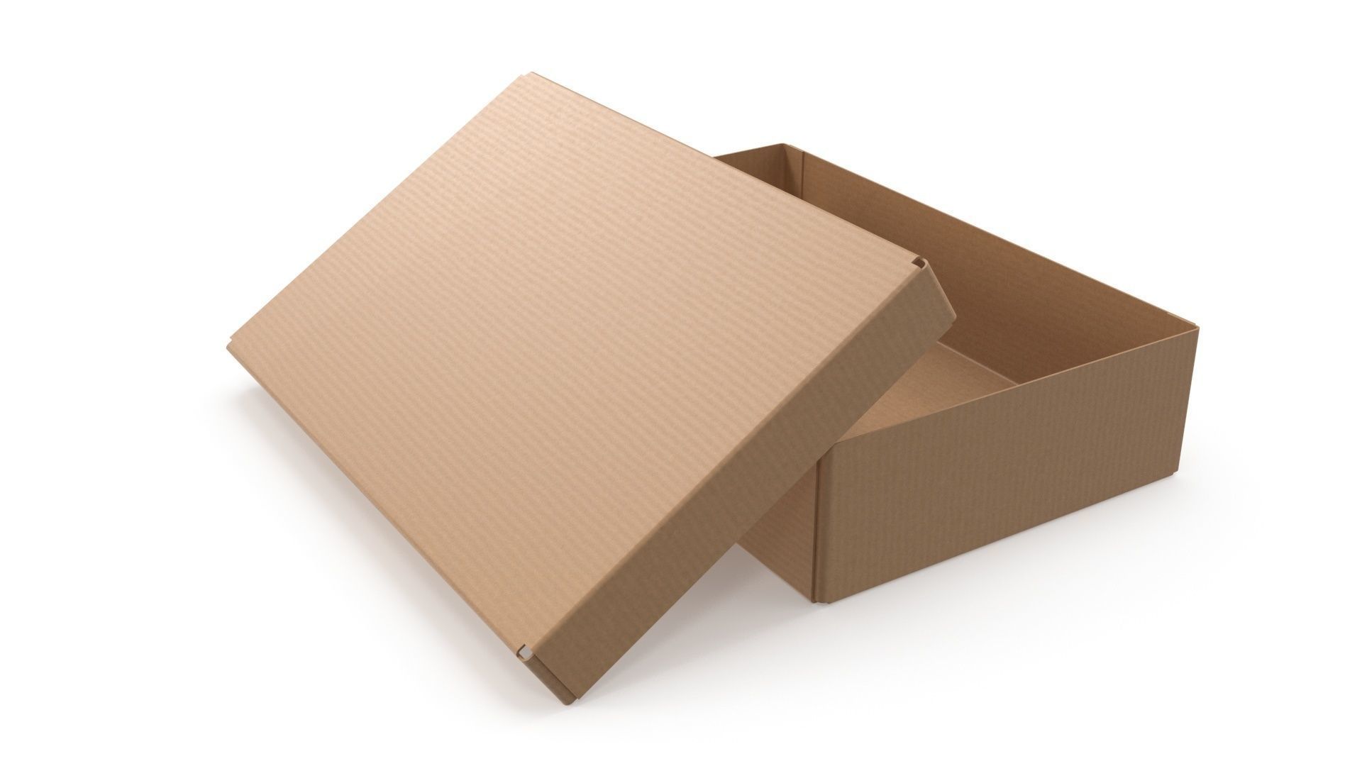 Cardboard box 06 3D model_5