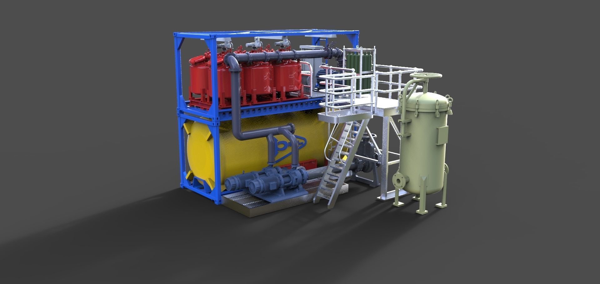 Filter system B 3D print model_1