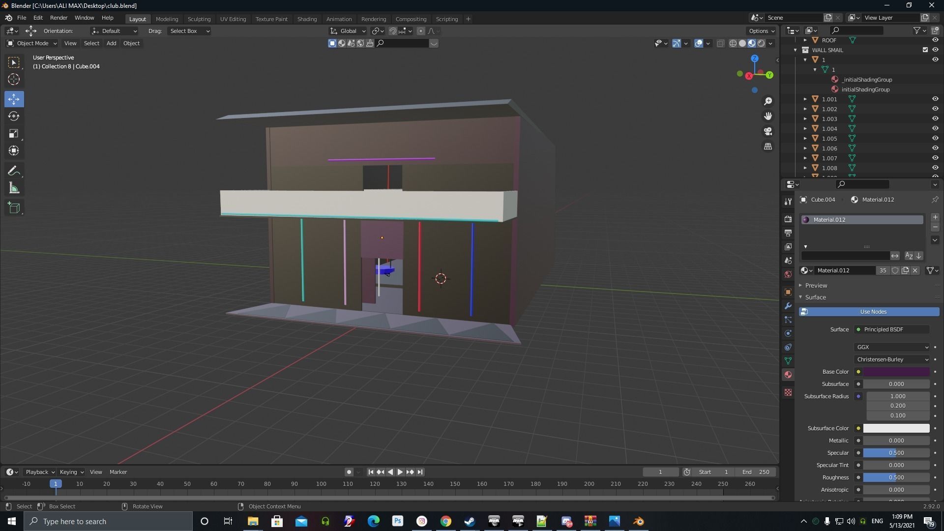 night club MAX 3D model_1